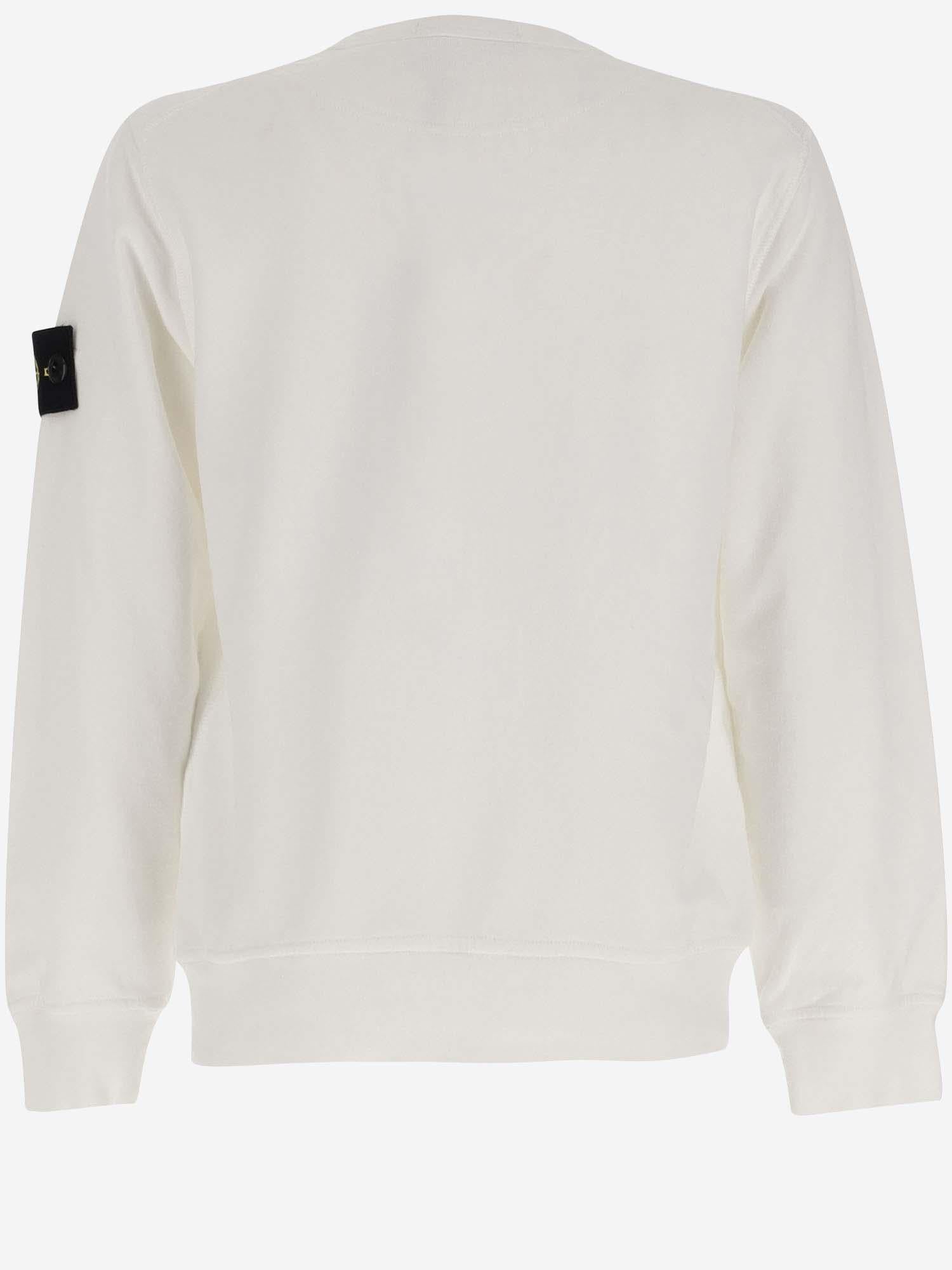 FELPA IN COTONE CON LOGO 6100005 S0040V0001 STONE ISLAND KIDS 