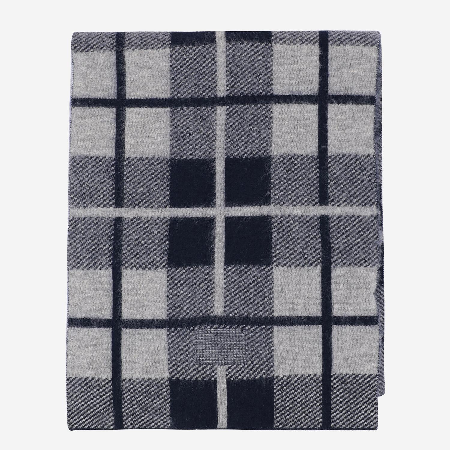SCIARPA CON MOTIVO A QUADRI IN LANA E CASHMERE A25319AL MIDHGR GUEST IN RESIDENCE 