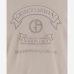 T-SHIRT IN VISCOSA CON STAMPA LOGO GM003034 TE19977F0017 GIORGIO ARMANI 