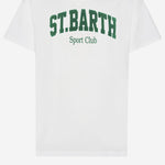 T-SHIRT IN COTONE CON STAMPA LOGO ARN0001 00861I MC2 SAINT BARTH 