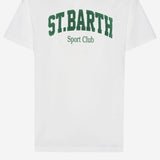 T-SHIRT IN COTONE CON STAMPA LOGO ARN0001 00861I MC2 SAINT BARTH 