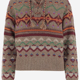 MAGLIONE IN LANA CON MOTIVO GEOMETRICO 211972167 001 POLO RALPH LAUREN 
