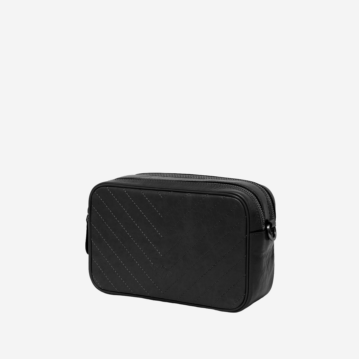 BORSA A TRACOLLA IN PELLE CHEVRON 104336 A2JCZ99E PINKO 