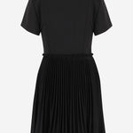 Abito kilt in misto lana 8116015 BLACK BURBERRY 