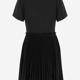 Abito kilt in misto lana 8116015 BLACK BURBERRY 