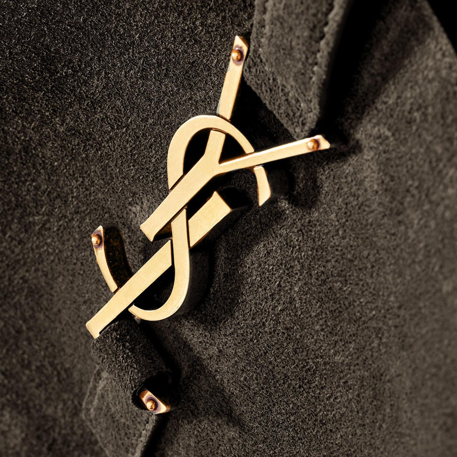 BORSA LE 5 À 7 IN SUEDE 850545 1U80W3212 SAINT LAURENT 