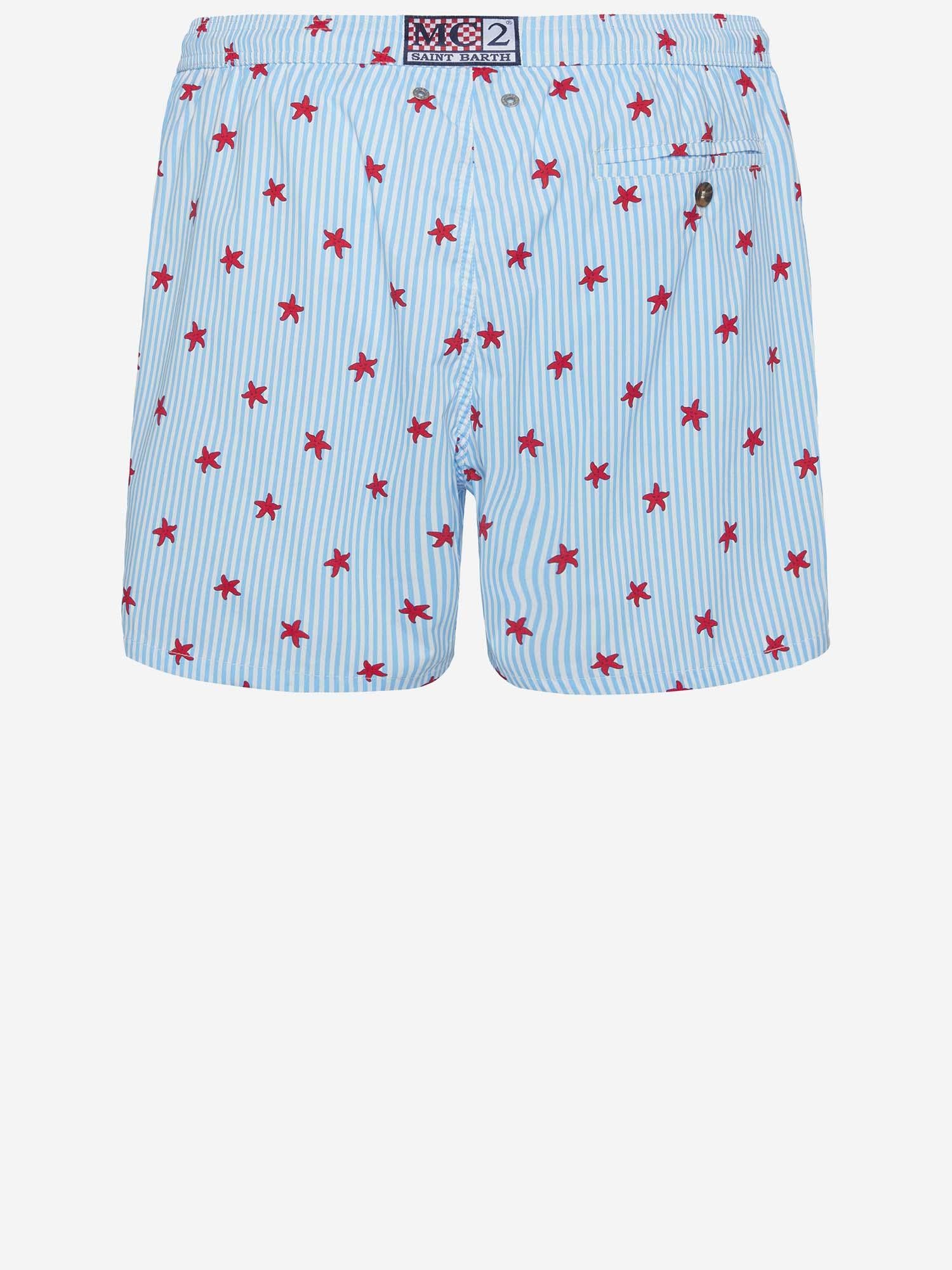 SHORTS DA BAGNO IN NYLON CON MOTIVO FANTASIA LIG0016 02190L MC2 SAINT BARTH 