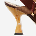 Slingback Colibrì in tessuto FF 8J8875 AWCXF1V8T FENDI 