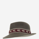CAPPELLO fedora IN LANA GREENHATBORDEAUXRIBBON NATURAL ALEXIA ALVAREZ DE TOLEDO 
