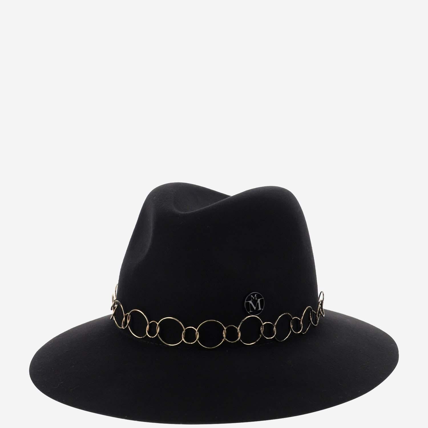 FEDORA HENRIETTA IN FELTRO 1002091001 BLACK MAISON MICHEL 