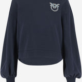 FELPA IN COTONE CON CRISTALLI 102827 A2G8G1A PINKO 