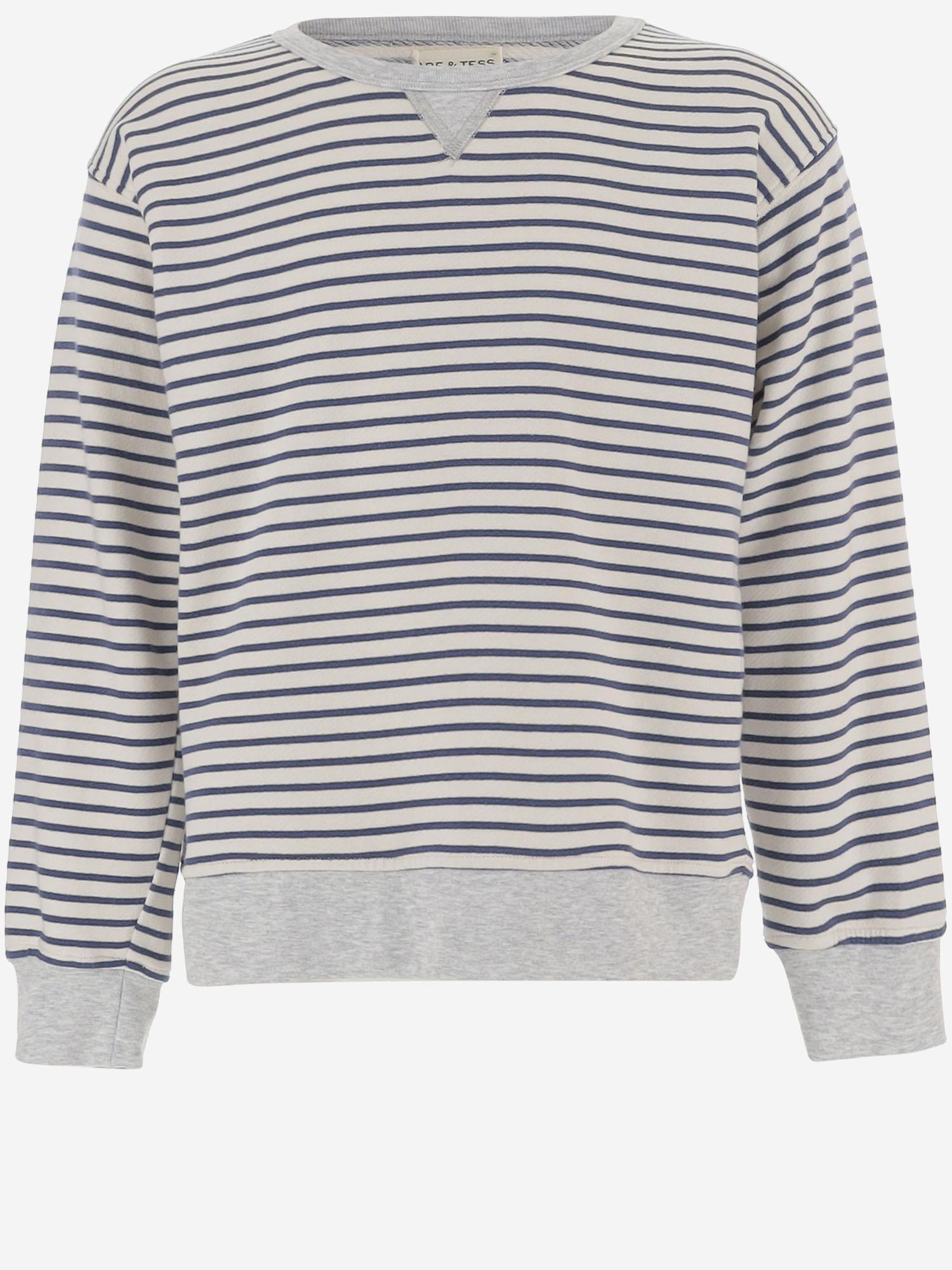 Felpa in cotone stretch a righe 23618063 135 BABE & TESS KIDS 