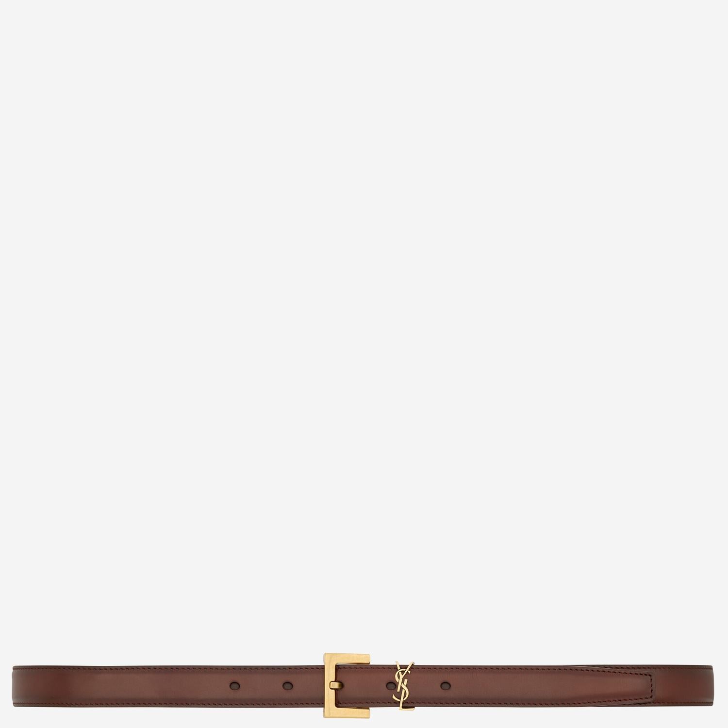 CINTURA IN PELLE CASSANDRE 554465 AAFOC2955 SAINT LAURENT 