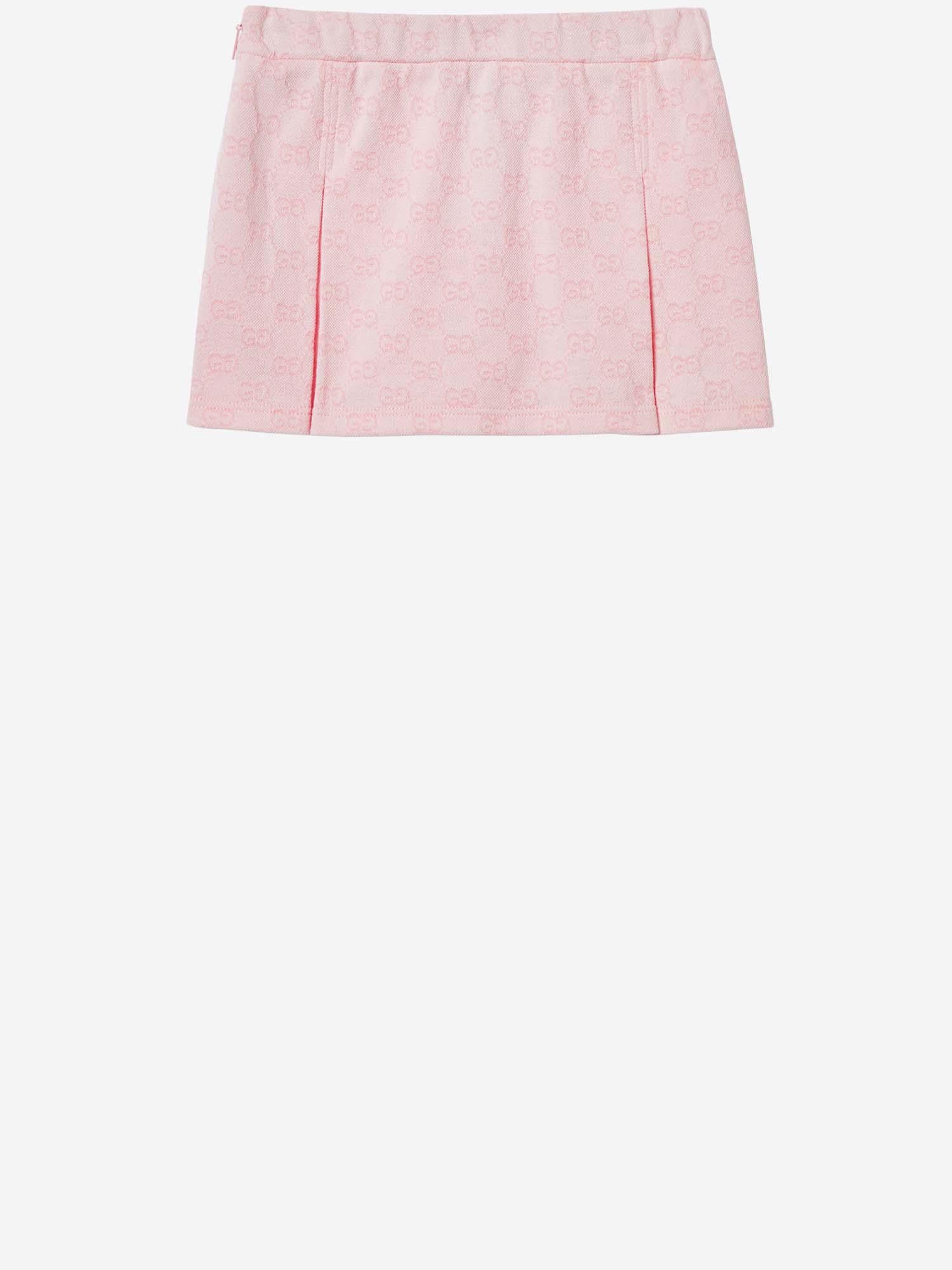 Minigonna in cotone GG 852823 XJHA95399 GUCCI KIDS 