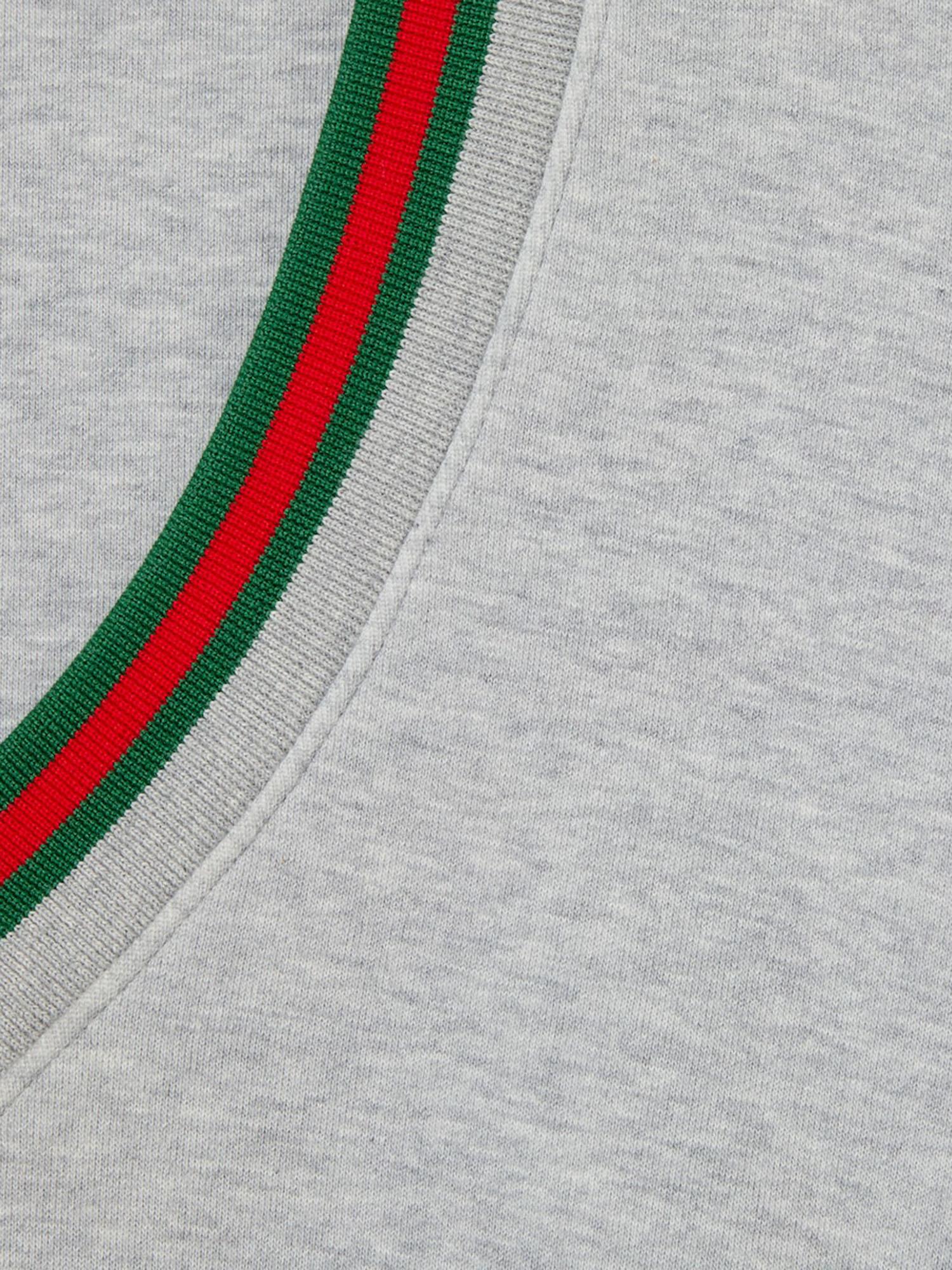 MAGLIA IN JERSEY DI COTONE CON WEB 847933 XJHIR1160 GUCCI 