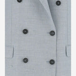 Giacca doppiopetto in misto lino JJASMINE10B 520142EI827 TAGLIATORE 