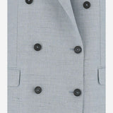 Giacca doppiopetto in misto lino JJASMINE10B 520142EI827 TAGLIATORE 