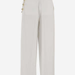 PANTALONI IN MISTO VISCOSA CON CATENA DECORATIVA WTR49S FAC1480001 DARKPARK 