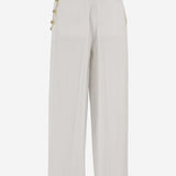 PANTALONI IN MISTO VISCOSA CON CATENA DECORATIVA WTR49S FAC1480001 DARKPARK 