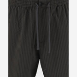 Pantaloni corti in seersucker a righe OM01406WC5032 P391 MAISON KITSUNE 