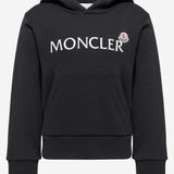 FELPA LOGATA CON CAPPUCCIO IN COTONE 8G0000989AKM 999 MONCLER ENFANTS 
