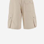 PANTALONI CORTI CARGO IN COTONE E LINO 246PA0961534 150 JACQUEMUS 