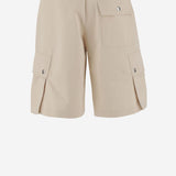 PANTALONI CORTI CARGO IN COTONE E LINO 246PA0961534 150 JACQUEMUS 