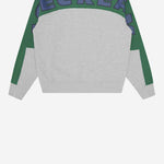 FELPA IN COTONE CON LOGO IC25338 GREENHEATHERGREY ICECREAM 