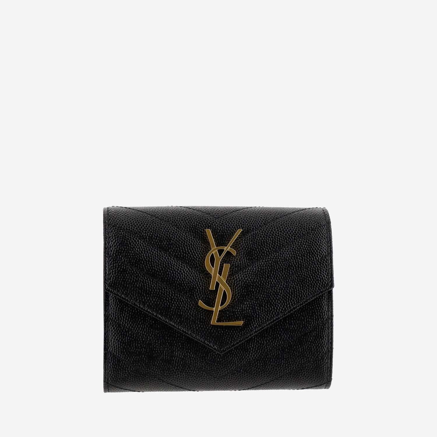 PORTAFOGLIO TRI-FOLD CASSANDRE IN PELLE 403943 BOW011000 SAINT LAURENT 