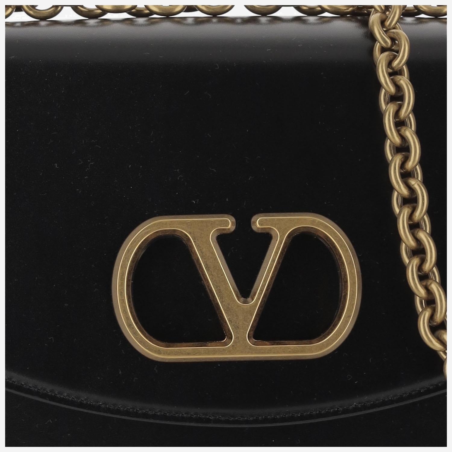 BORSA A SPALLA VALENTINO GARAVANI VAIN IN PELLE 7W2B0R16 GCB0NO VALENTINO GARAVANI 