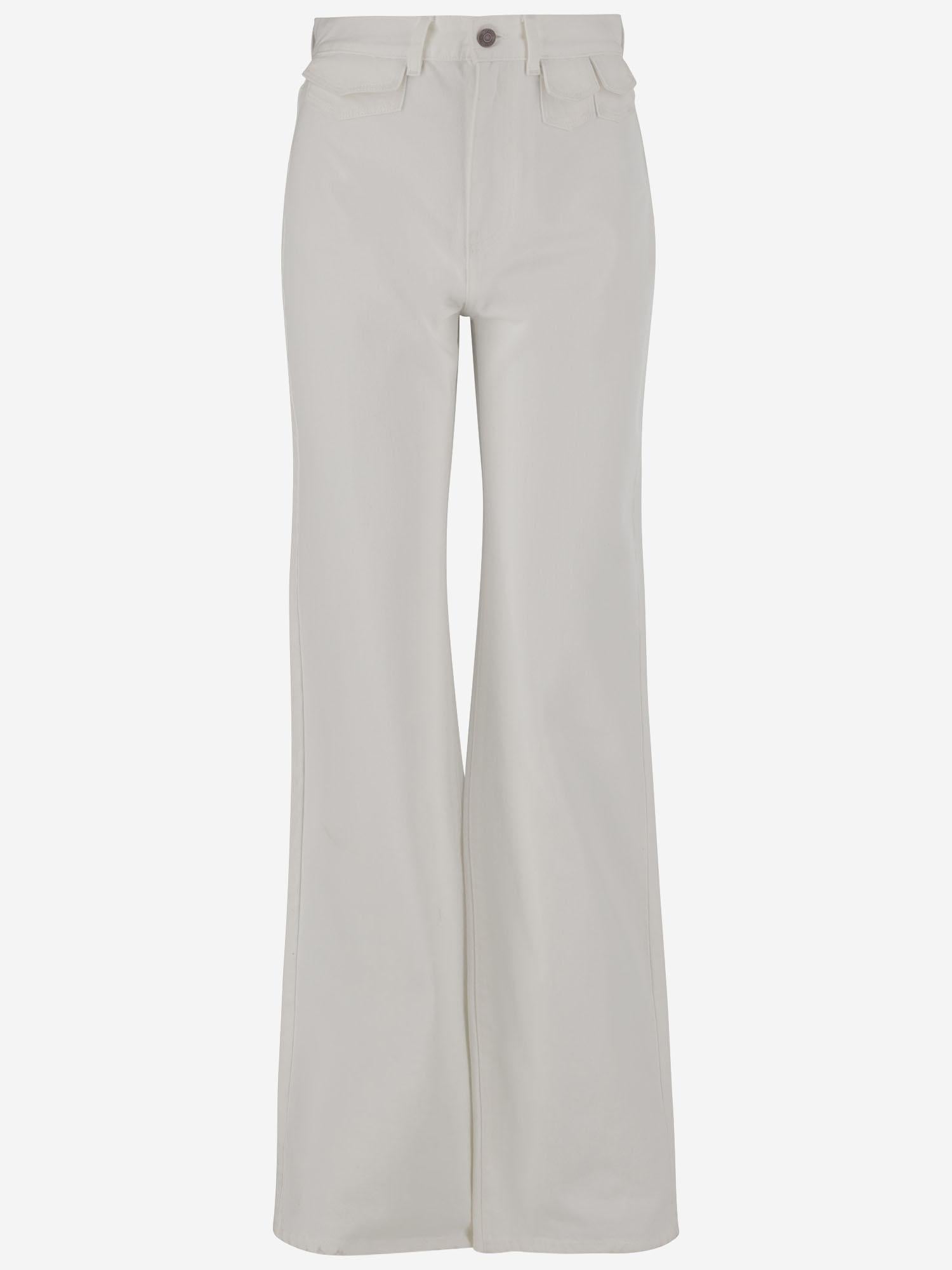 JEANS FLARE A VITA ALTA IN COTONE CH25UDP03150 101 CHLOE 