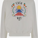 FELPA IN COTONE CON LOGO MPF25JTP293 03 CASABLANCA 