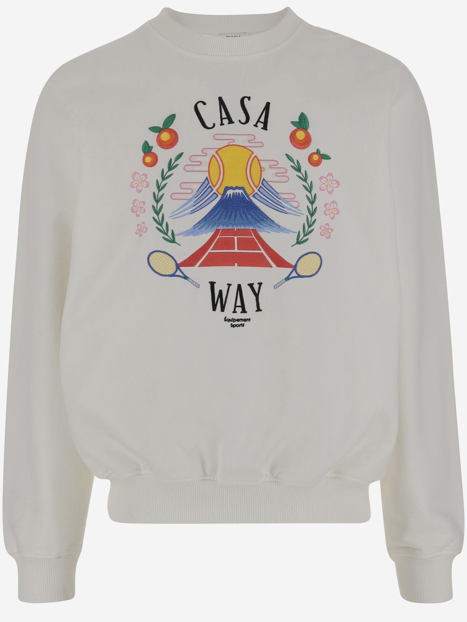 FELPA IN COTONE CON LOGO MPF25JTP293 03 CASABLANCA 