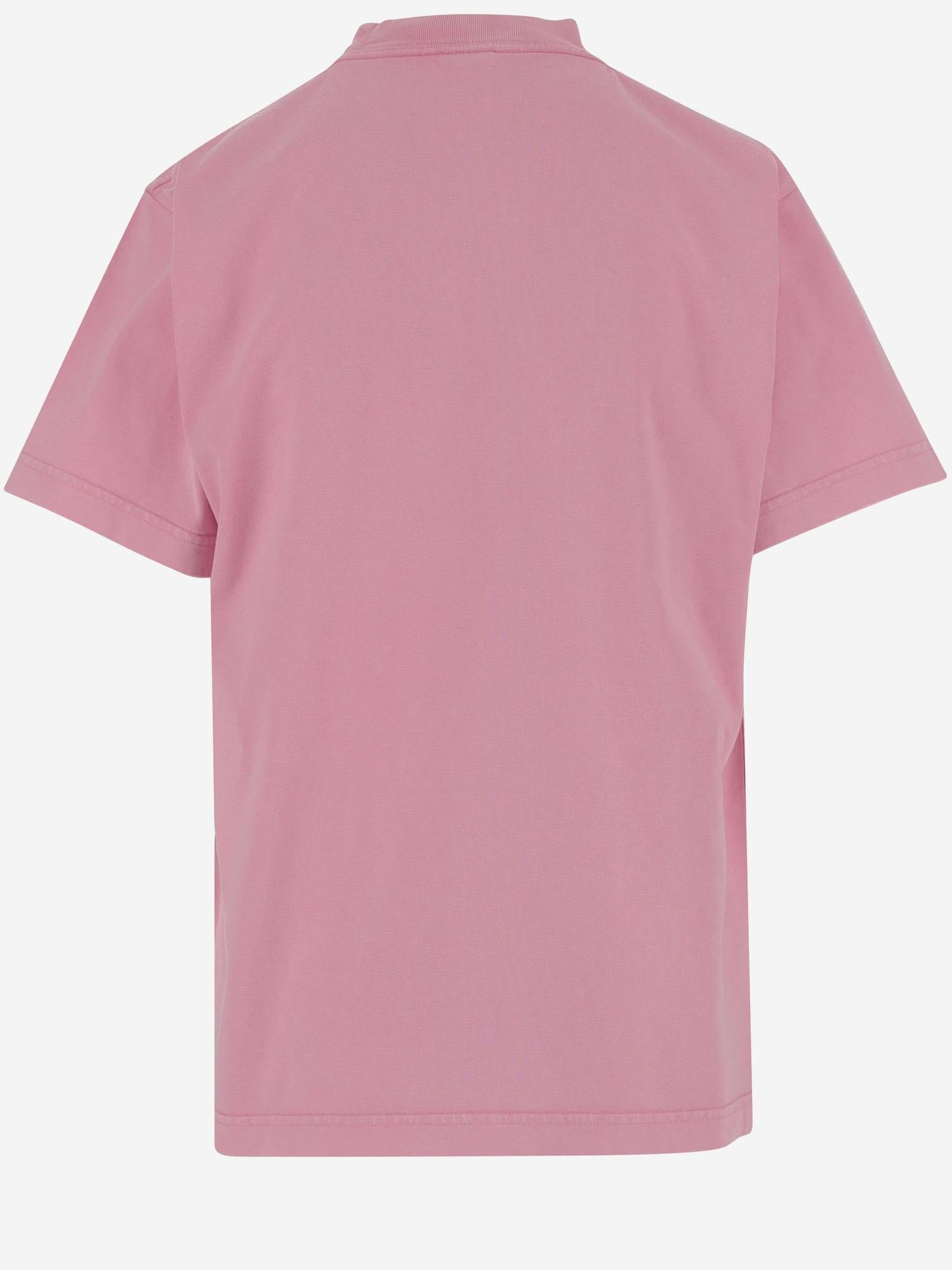 T-SHIRT PARIS STRASS IN COTONE 809122 TRVL59568 BALENCIAGA 