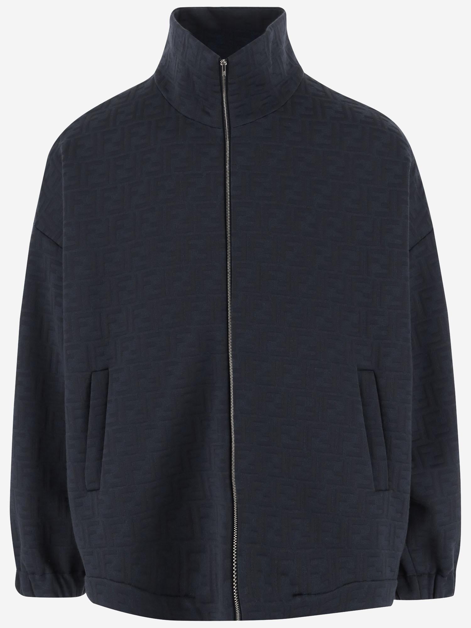 FELPA IN MISTO COTONE CON MOTIVO FF FAF743 AU8OF1H3O FENDI 