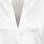 CAMICIA IN SETA CON SCOLLO A V VR84511926 137OWT VINCE 