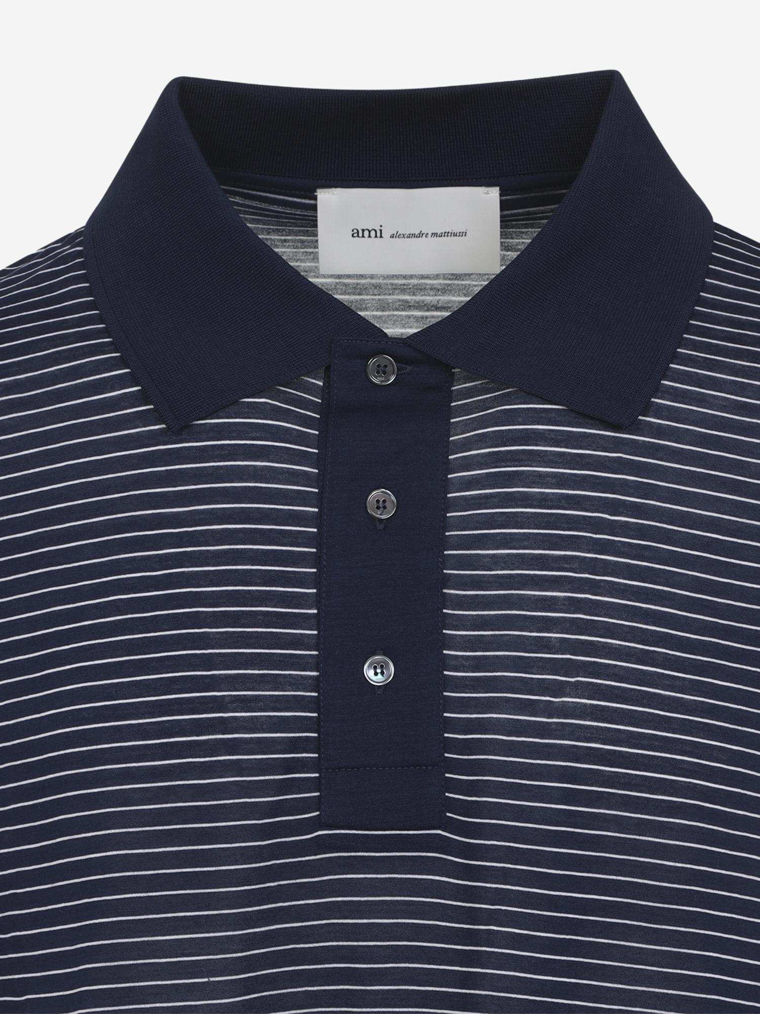 POLO AMI DE COEUR IN COTONE A RIGHE UPL422JE0212 A044 AMI 