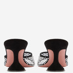 SANDALI LUPITA CRYSTAL LUPITACRYSTALNETSLIPPER 70BLACKWHITE AMINA MUADDI 