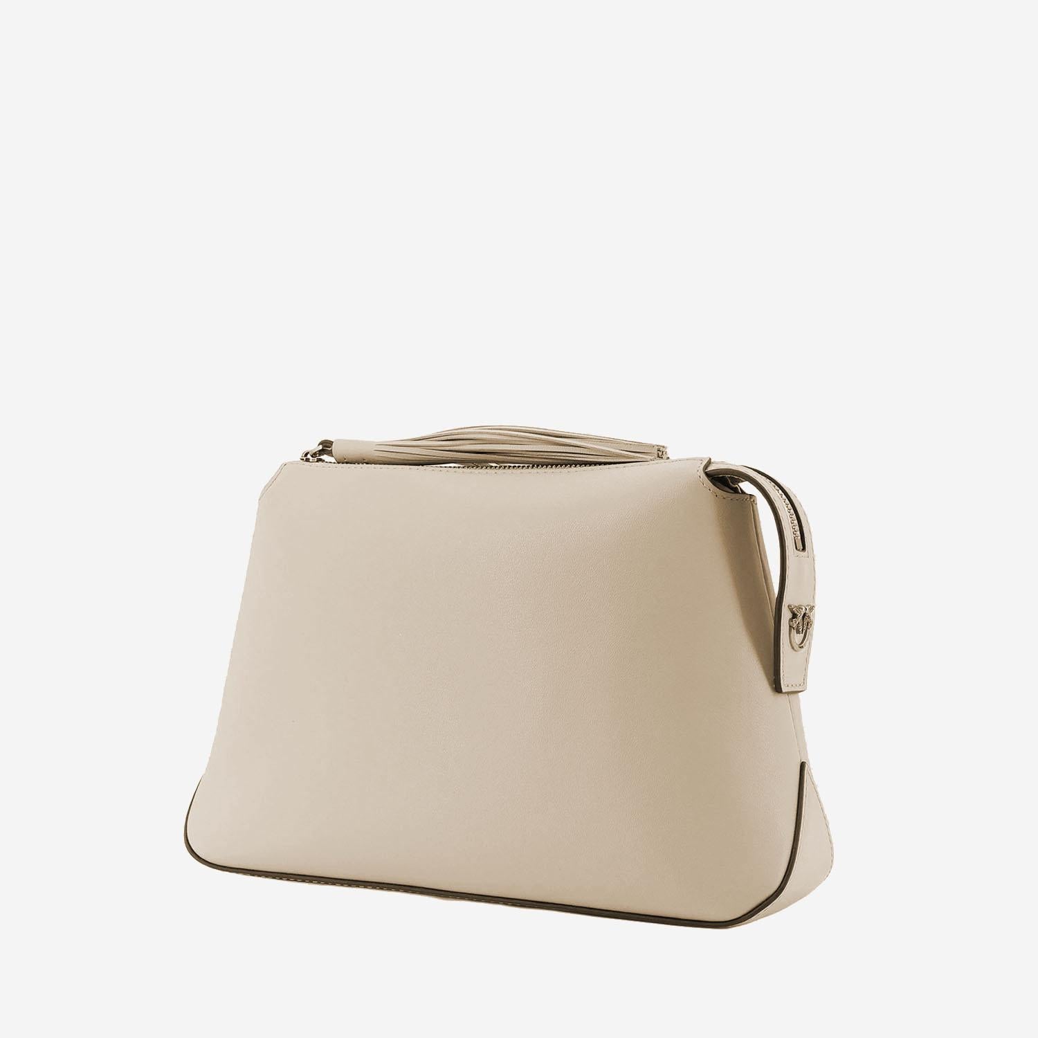 BEAUTY CASE IN PELLE CON LOGO 106376 A0QOC39Q PINKO 