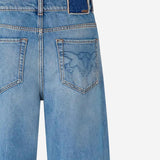 JEANS BALLOON FIT CON SCOLORITURE 103857 A341PJF PINKO 