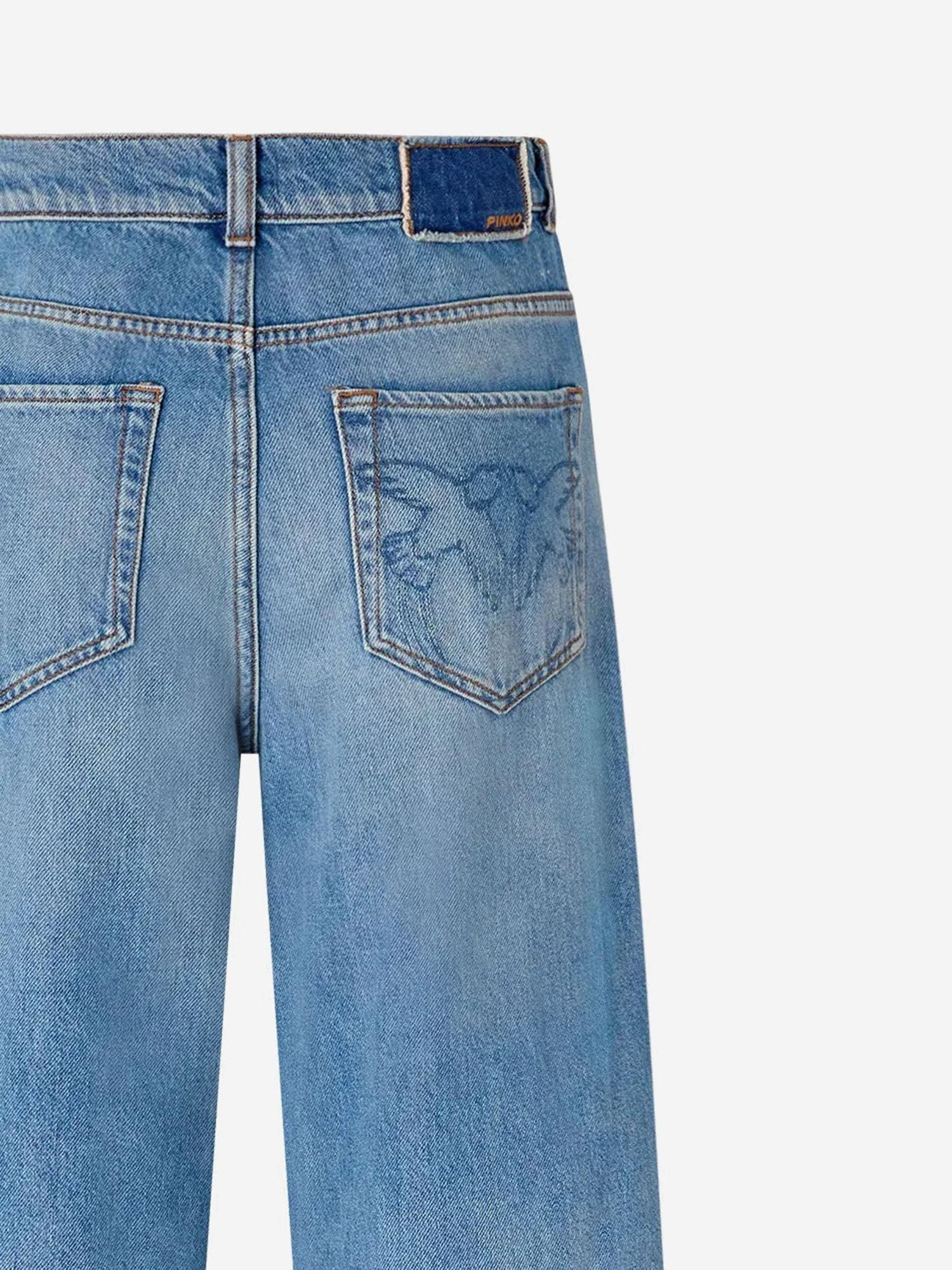 JEANS BALLOON FIT CON SCOLORITURE 103857 A341PJF PINKO 