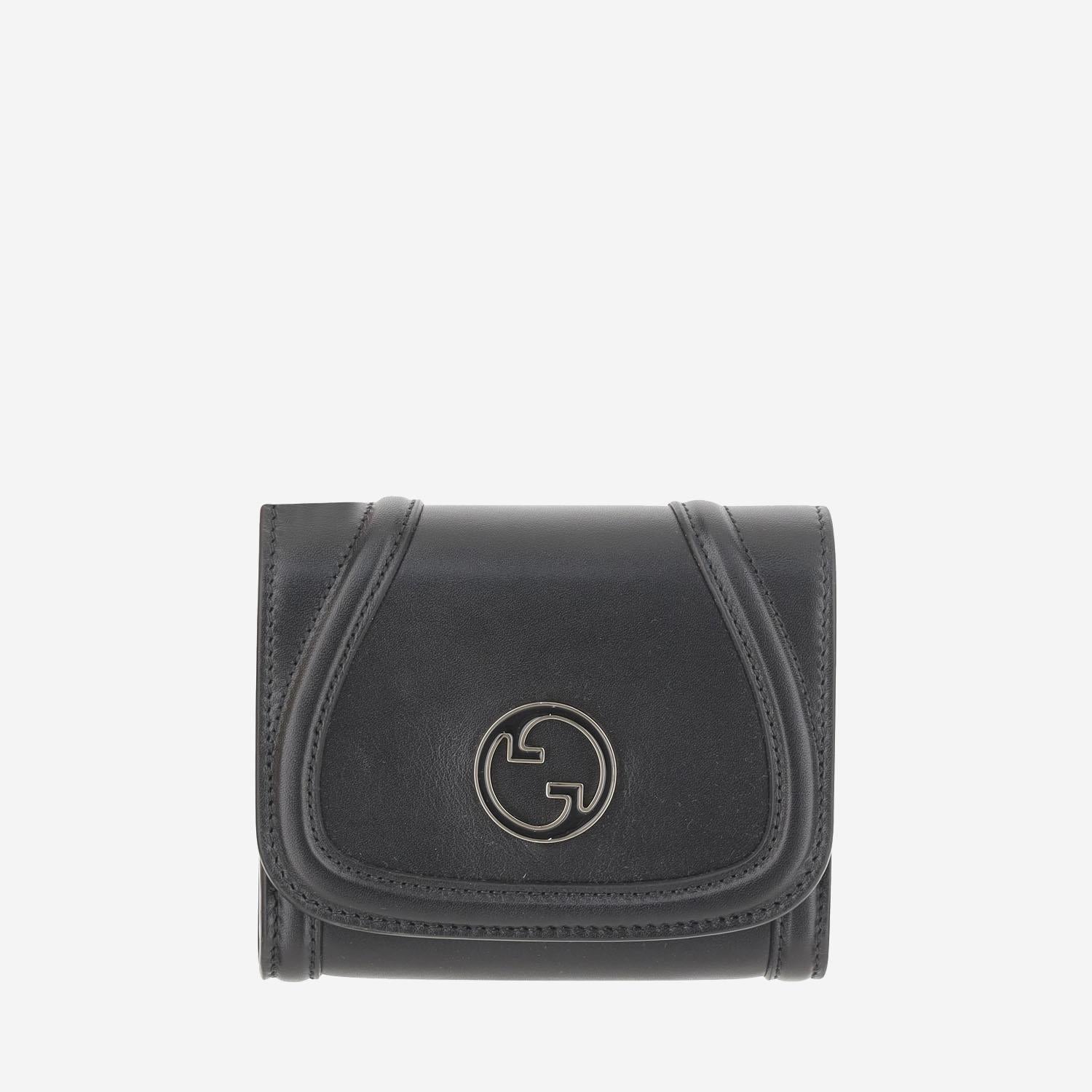 PORTAFOGLIO IN PELLE  CON LOGO 818793 AAEEX1000 GUCCI 