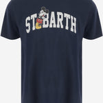 T-SHIRT IN COTONE CON STAMPA LOGO TSHM001 02839H MC2 SAINT BARTH 