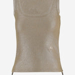 CANOTTA IN VISCOSA CON LOGO 8118927 LIGNUMBROWN BURBERRY 