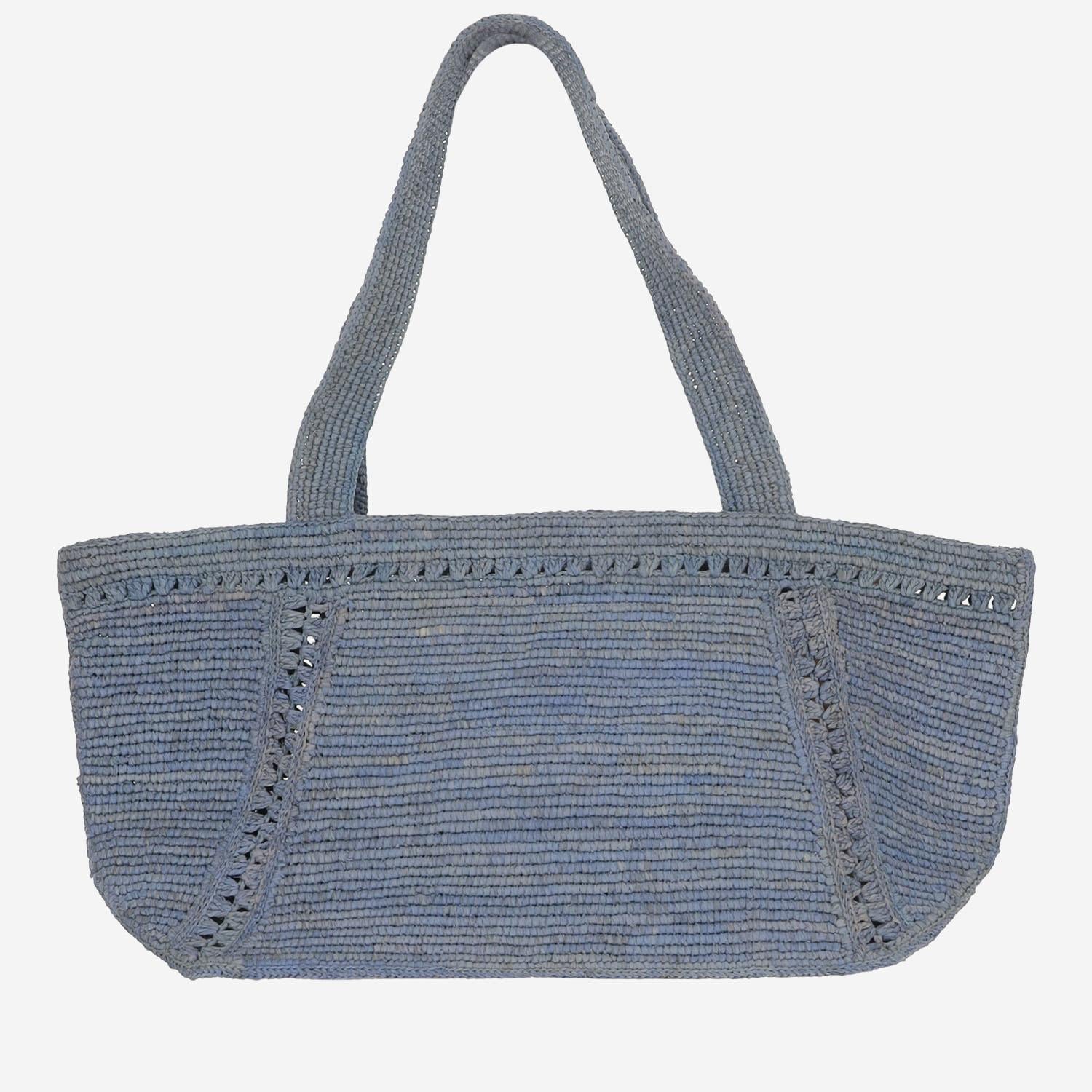 borsa grande in rafia con logo AC0920215 637B PATOU 