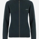 MAGLIONE IN CASHMERE CON ZIP E TOPPE AI GOMITI MMF995 1748F0L76 MIU MIU 