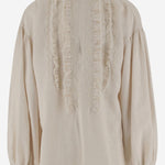 CAMICIA CON RUCHES 6V3ABP81AKR A03 VALENTINO 