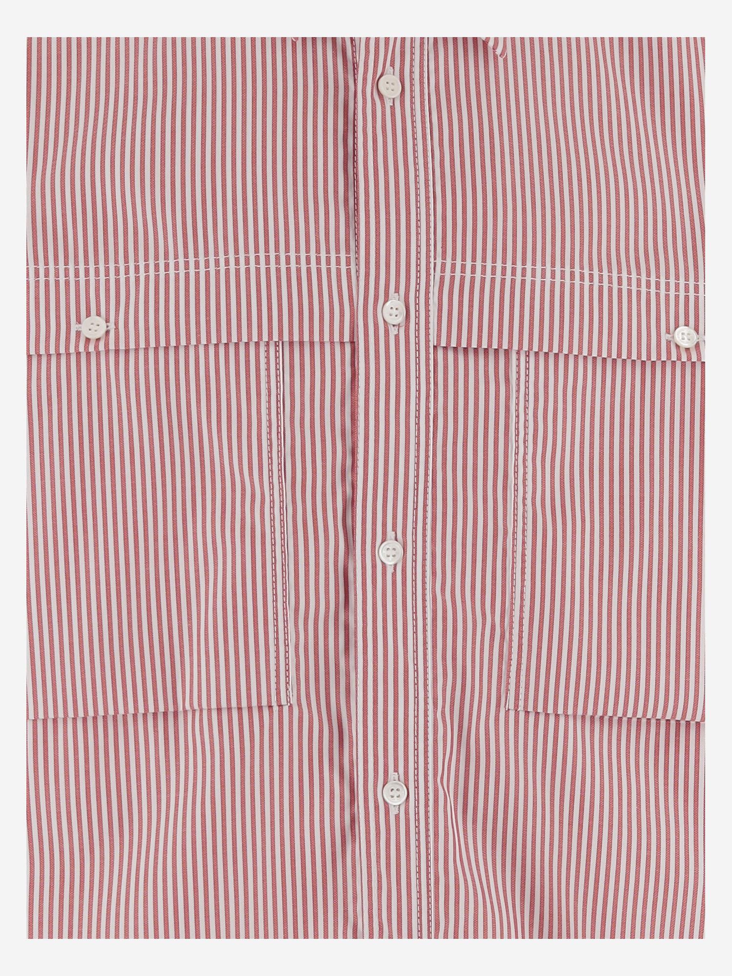 CAMICIA IN COTONE A RIGHE HQB011 3 HOMME 