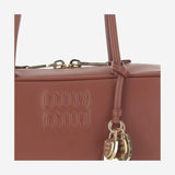 BORSA BEAU IN PELLE CON LOGO 5BB173 2CRWF0033 MIU MIU 