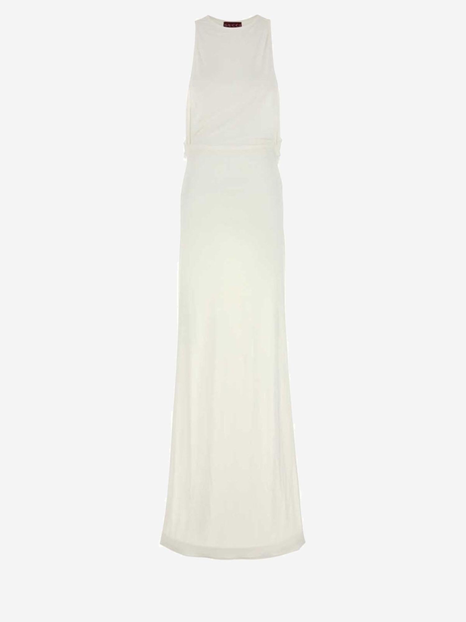 Abito lungo in jersey crêpe 822831 ZAMI79854 GUCCI 